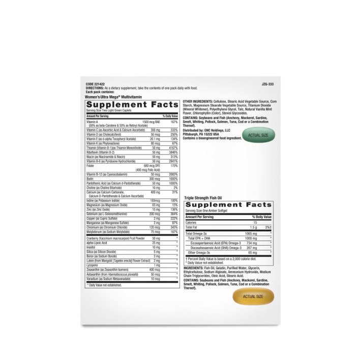  Gnc Womenâ€™s â€“ Whole Body Vitapak Program, Complex De Multivitamine Pentru Femei, Pentru Intregul Organism, 30 Pachetele [2]