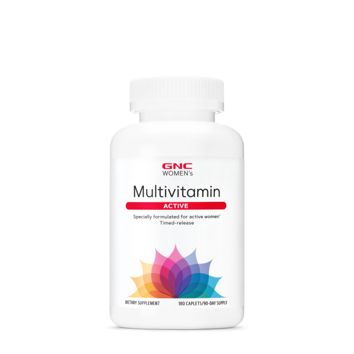 Gnc Womenâ€™s Multivitamin Active, Complex De Multivitamine Pentru Femei, 180 Cps [1]