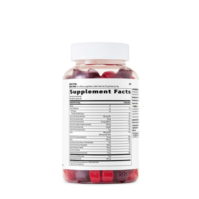 Gnc Womenâ€™s Multivitamin Gummy, Jeleuri Cu Multivitamine Pentru Femei Cu Aroma De Fructe De Padure, 120 Jeleuri [2]