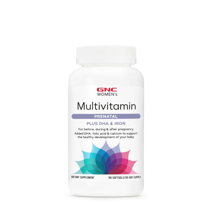 Gnc Womenâ€™s Multivitamin Prenatal Plus Dha & Iron, Formula Prenatala Cu Dha Si Fier, 90 Cps [2]