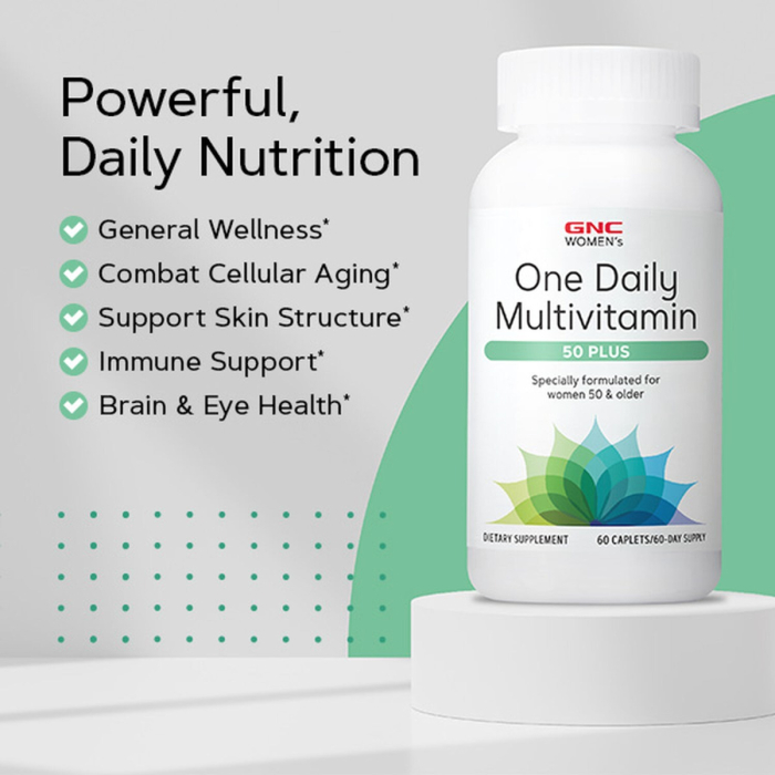  Gnc Womenâ€™s One Daily Multivitamin 50 Plus, Complex De Multivitamine Pentru Femei 50 Plus, 60 Tb [6]