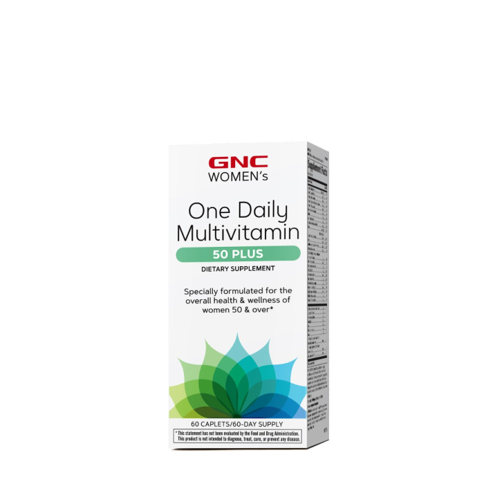  Gnc Womenâ€™s One Daily Multivitamin 50 Plus, Complex De Multivitamine Pentru Femei 50 Plus, 60 Tb [3]