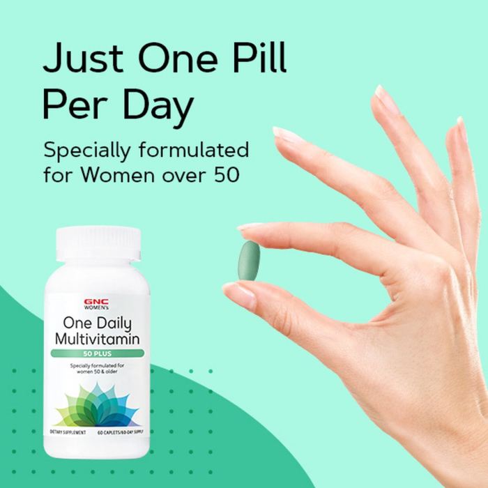  Gnc Womenâ€™s One Daily Multivitamin 50 Plus, Complex De Multivitamine Pentru Femei 50 Plus, 60 Tb [4]