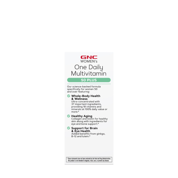  Gnc Womenâ€™s One Daily Multivitamin 50 Plus, Complex De Multivitamine Pentru Femei 50 Plus, 60 Tb [2]