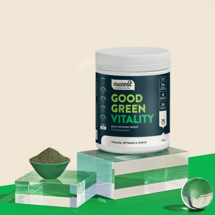 Good Green Vitality, Shake Proteic cu Multivitamine si Superalimente, 300g [1]