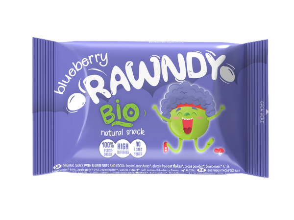 Gustări Organice Pentru Copii - Rawndy cu coacaze, 100% natural, fără gluten, bio, bogat în fibre, fara zahar adaugat [1]