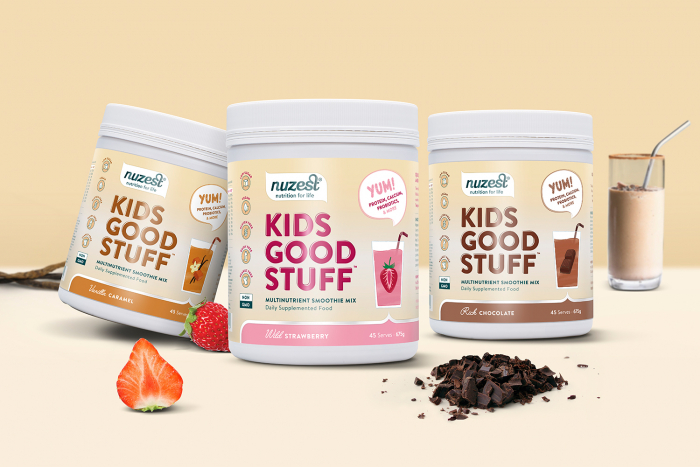 Kids Good Stuff, Shake Proteic cu Multivitamine, Ciocolata, 225g [4]