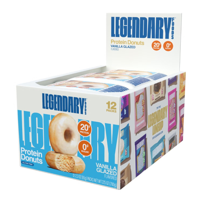 Legendary Foods Protein Donut With Vanilla Glazed, Gogoasa Proteica Cu Glazura De Vanilie, 65 G [4]