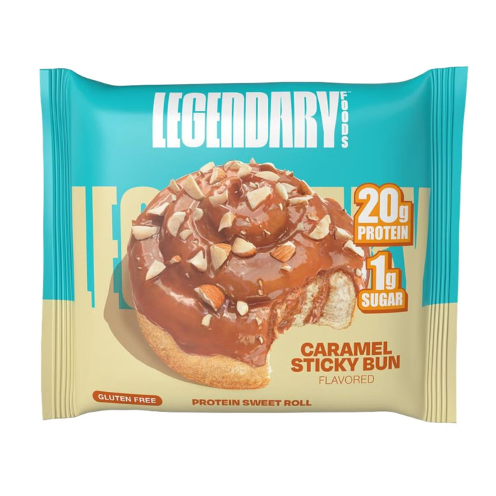 Legendary Foods Protein Sweet Roll, Rulou Proteic Cu Aroma De Caramel Sticky Bun, 65 G [1]