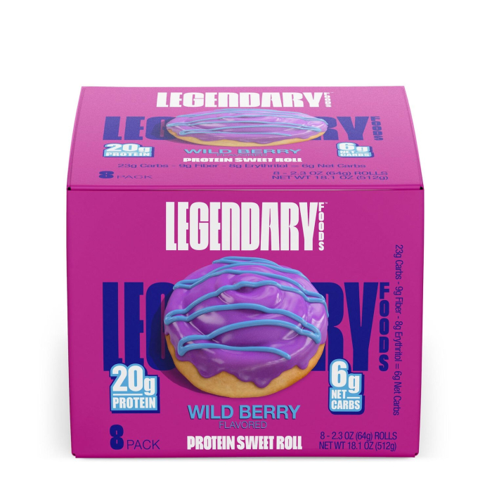 Legendary Foods Protein Sweet Roll, Rulou Proteic Cu Aroma De Fructe De Padure, 64 G [2]