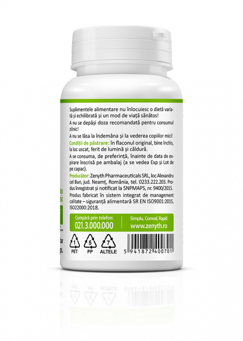Maca BIO 600 mg ( Sustine sanatatea sexuala. Potrivit pentru femei si barbati.) * 60 cps [3]