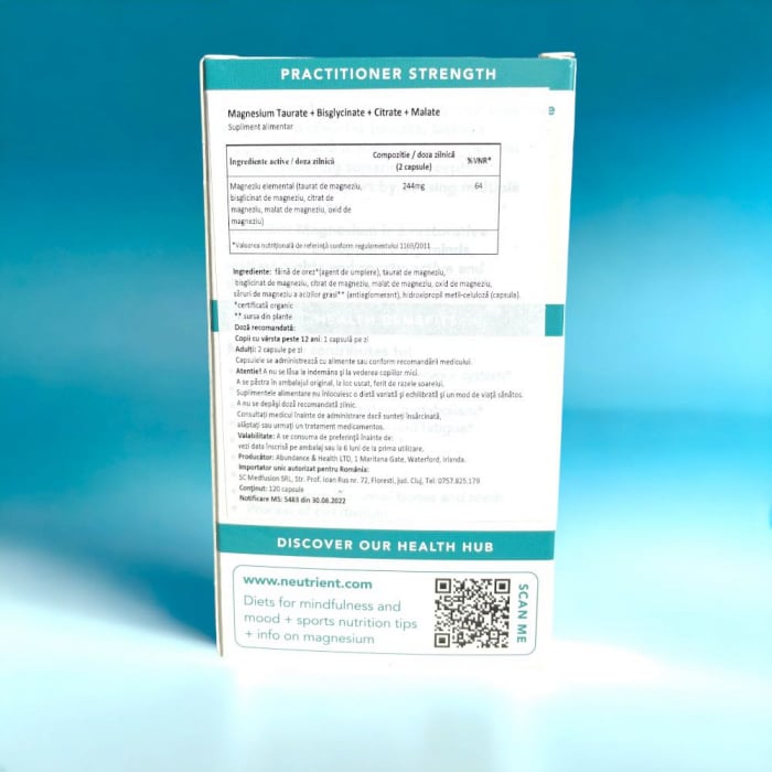 Magnesium Taurate, Bisglycinate, Citrate, Malate, Oxide (120 capsule), Neutrient [4]