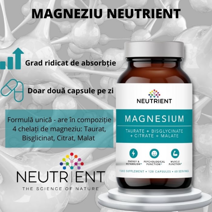 Magnesium Taurate, Bisglycinate, Citrate, Malate, Oxide (120 capsule), Neutrient [2]