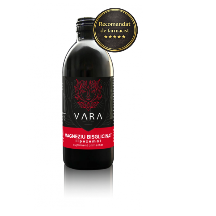 Pachet Economic x3 Magneziu Bisglicinat Copii/Adulti Lipozomal Premium -Drogheria Vara- 250 ml- Cirese (ADHD copii/insomnii/agitatie/anxietati) [2]