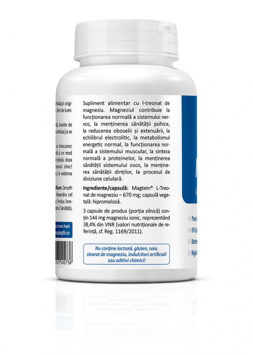 Magneziu Treonat Magtein® ( Magneziu Treonat Magtein® pentru sanatatea creierului si a sistemului nervos.) * 90 cps [2]