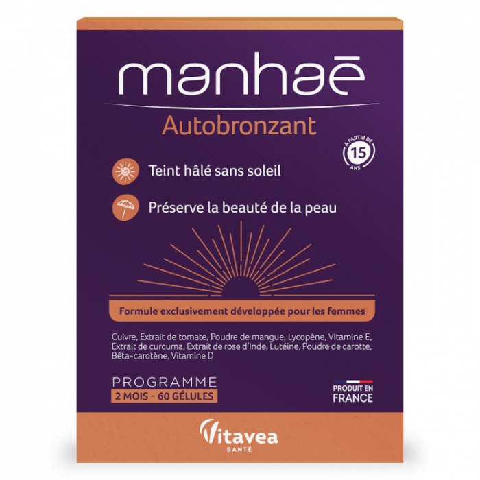 Manhae Autobronzant, 60 capsule – pentru 2 luni [1]