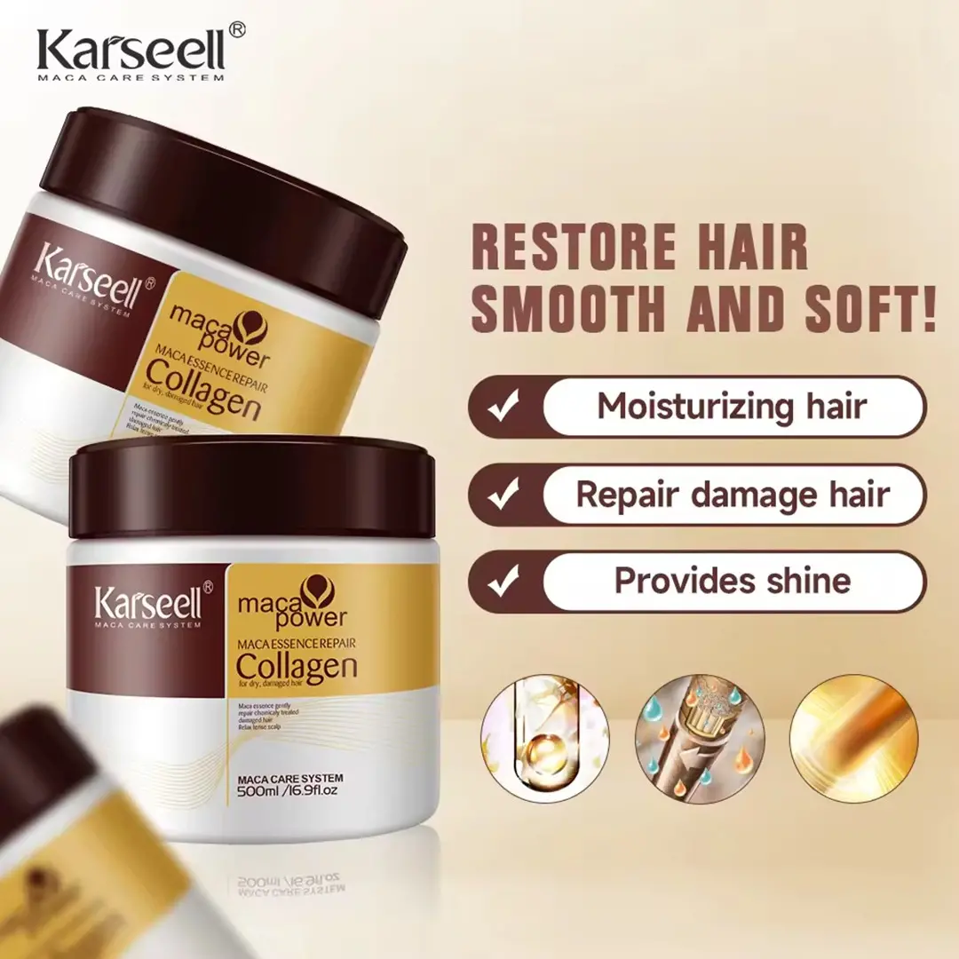 Masca de par Karseell Collagen (EXTRAORDINARA pentru par Degradat,vopsit,uscat) * 500 ml [5]