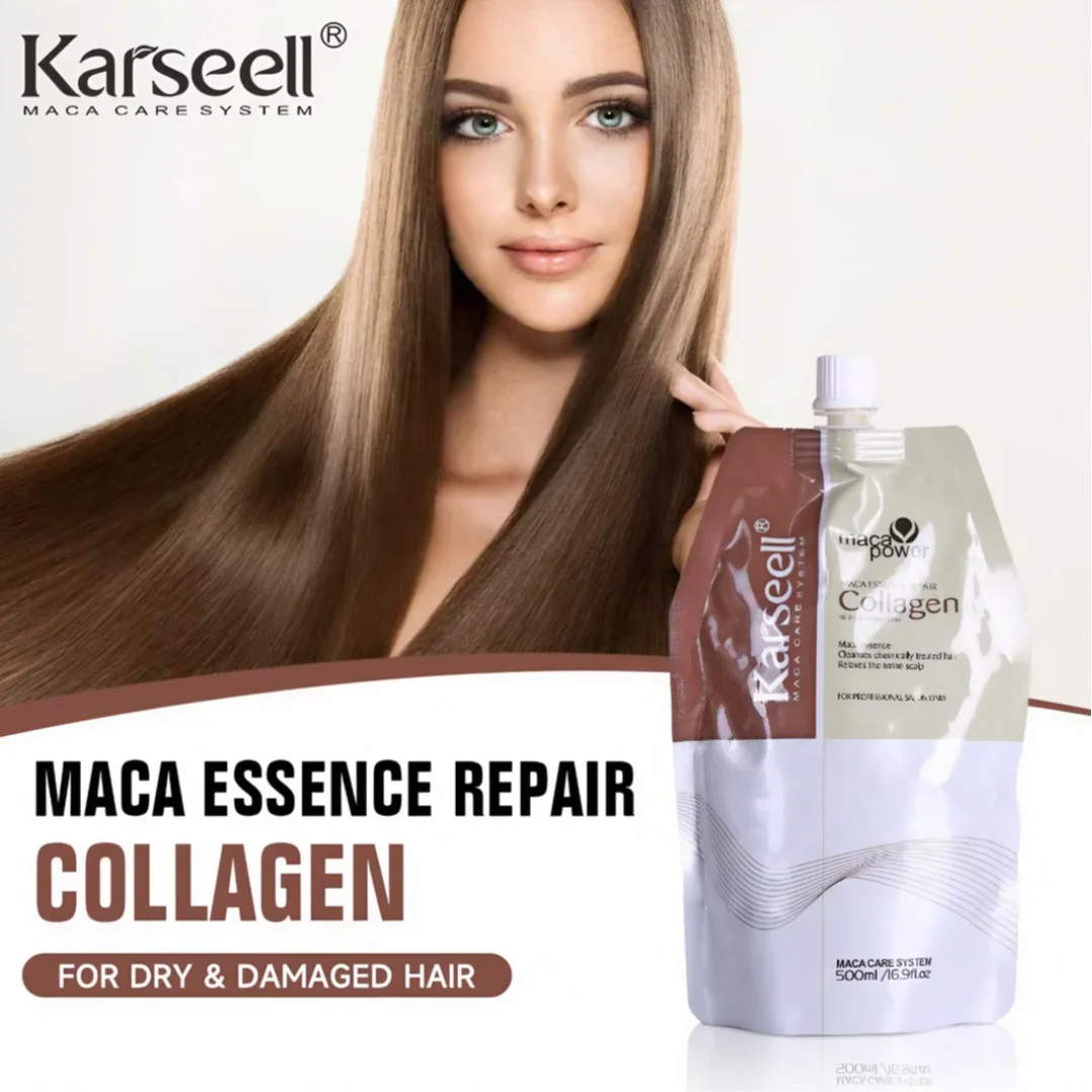 Masca de par Karseell ( tratament cu Colagen pentru par, regenerare intensiva si hidratare, ideal pentru par vopsit si deteriorat) * 500 ml [3]