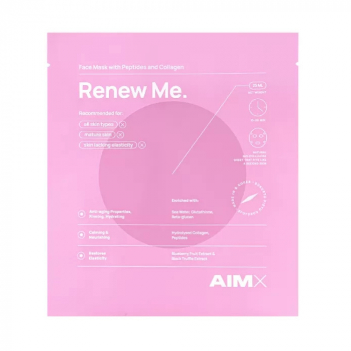 Masca Renew Me cu peptide,colagen hidrolizat si acid hialuronic (25ml), AIMX [1]