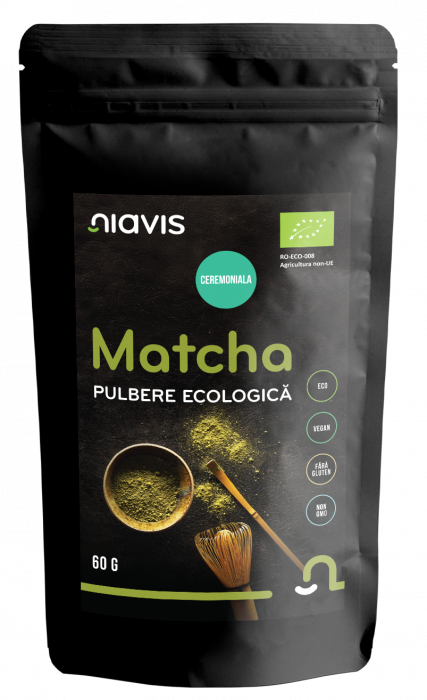 Matcha Ceremoniala Pulbere Ecologica/BIO 60g Niavis [1]