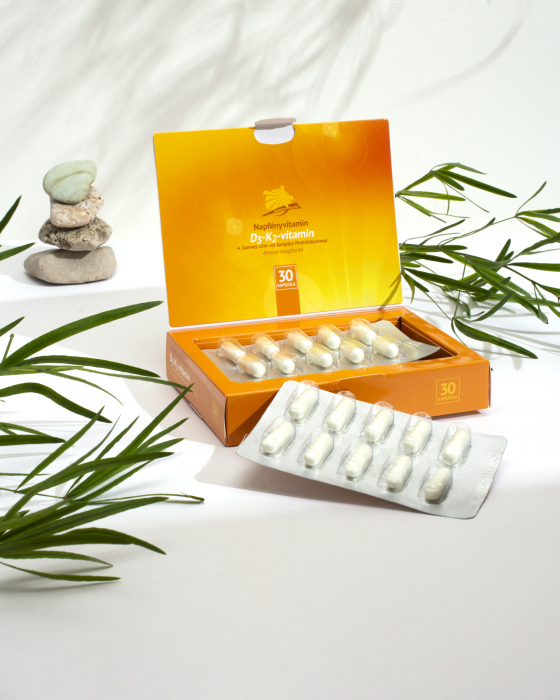 Napfényvitamin D3-K2-vitamin si complex de oligoelemente organice(ZINC, CUPRU) cu prebiotice. * 30 cps [2]