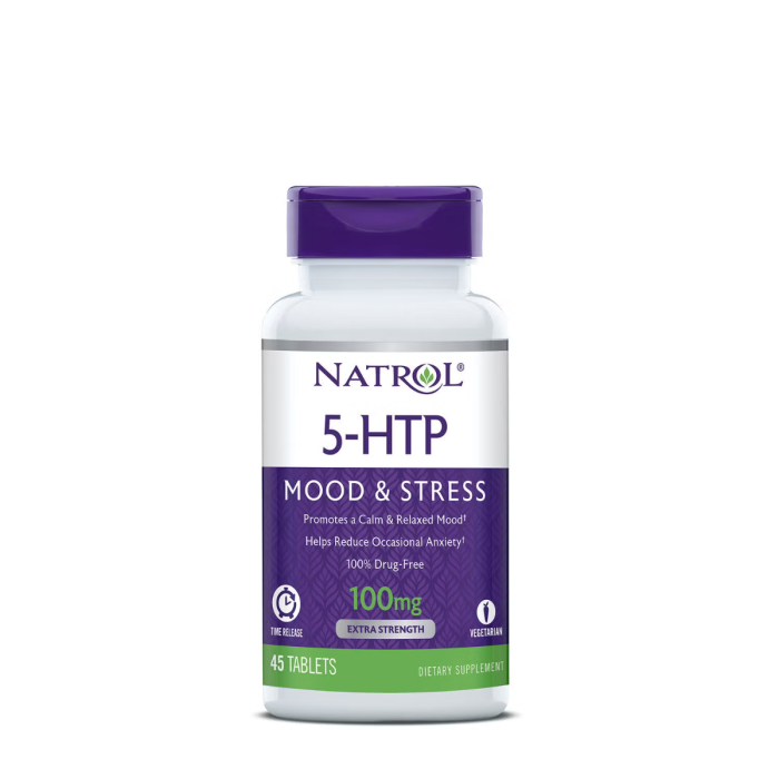 Natrol 5-htp 100 Mg Mood &stress, Eliberare Prelungita, Sprijin Natural Pentru Relaxare Si Somn, 45 Tb [1]
