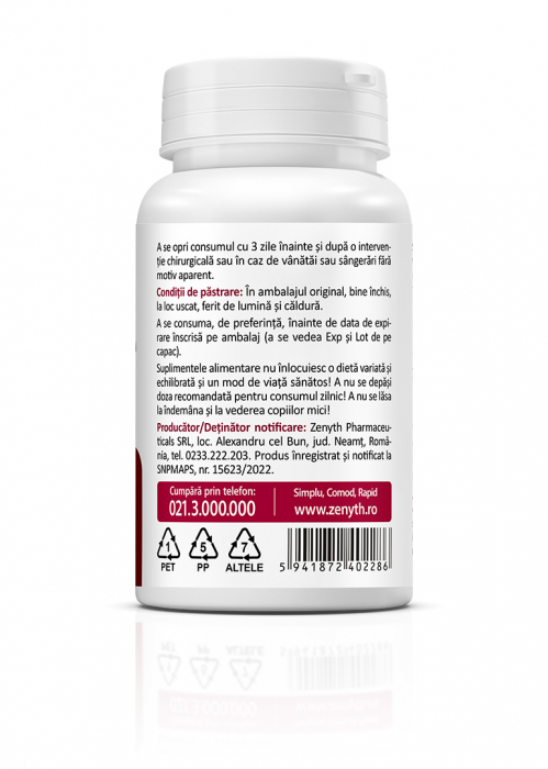 NATTOKINASE(sustine sanatatea cardiovasculara si reduce riscul formarii trombilor)*30CPS [3]