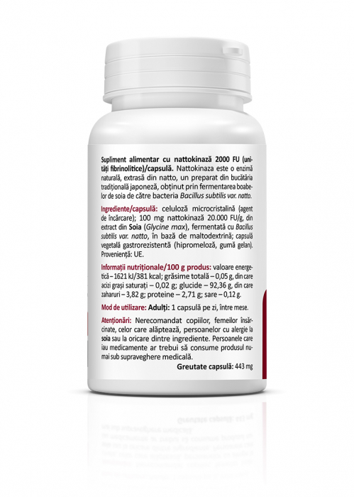NATTOKINASE(sustine sanatatea cardiovasculara si reduce riscul formarii trombilor)*30CPS [2]