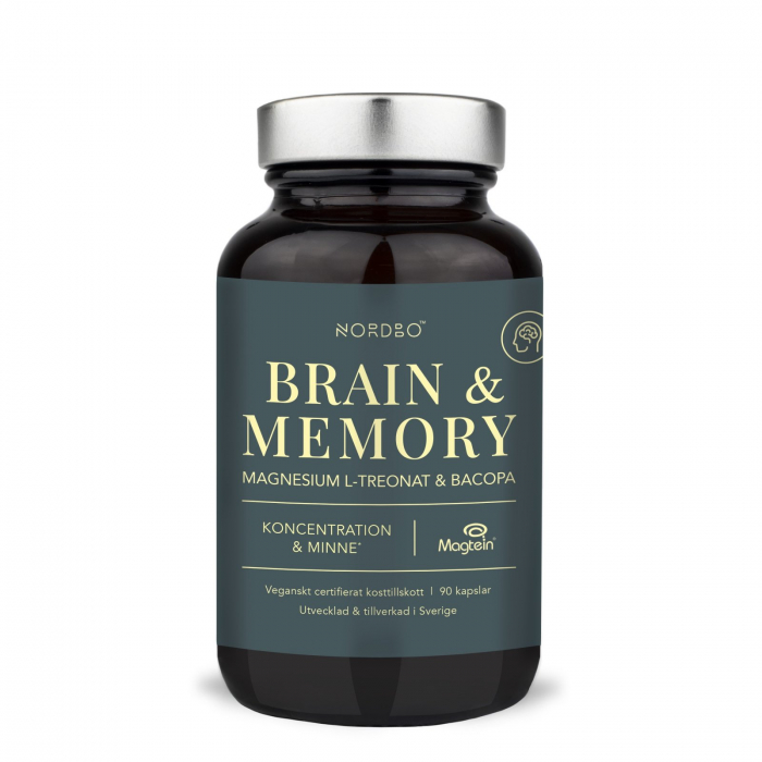 Nordbo - Brain & Memory - Magneziu, 90 capsule [1]
