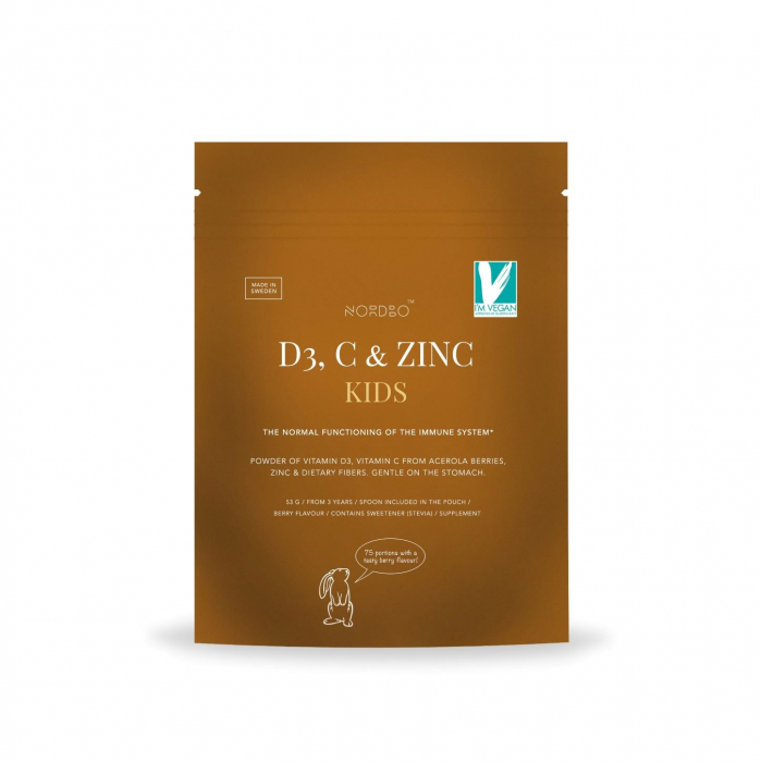 Nordbo - Vitamina D3, C & Zinc, Kids , 53g [1]