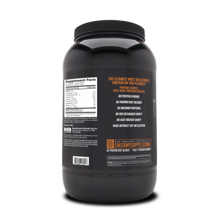 Nutrabio Whey Protein Isolate Cinnamon Sugar Donut, Izolat De Proteina Din Zer Cu Aroma De Gogosi Cu Scortisoara Si Zahar, 907g [2]