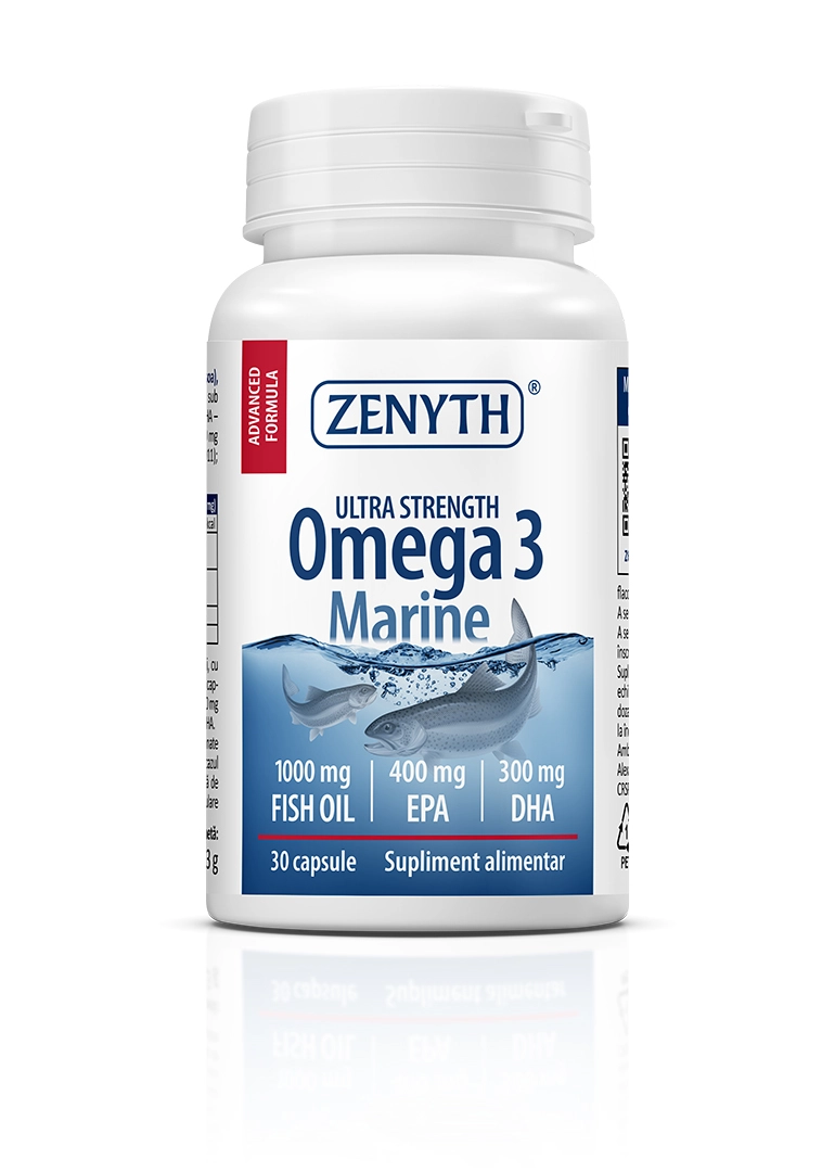 Omega 3 continut ridicat de EPA (400 mg) si DHA (300 mg) * 30 CPS [1]