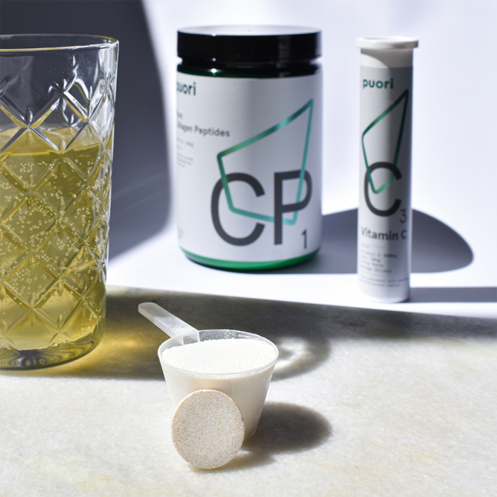 Pachet Colagen Peptide Pur CP1 & Vitamina C Puori [1]