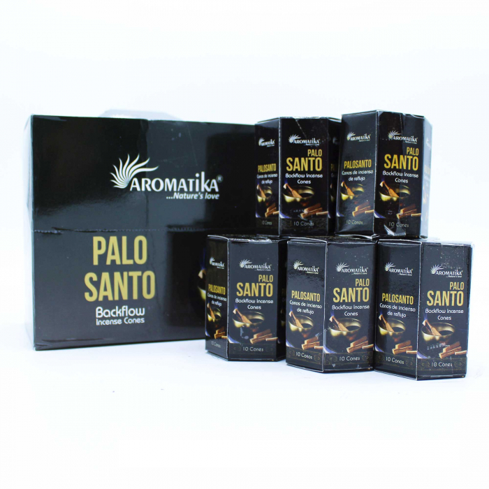 Pachet de 10 conuri de Tamaie Masala Fum Curgator - Palo Santo [3]