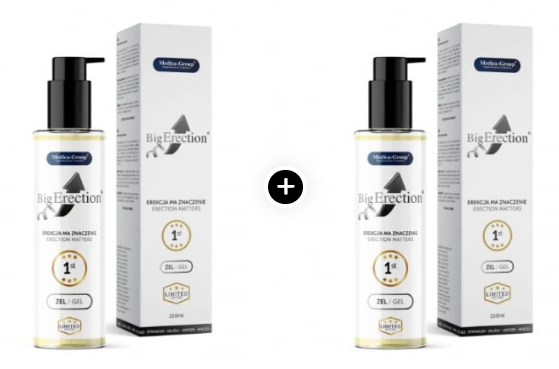 Pachet Economic x2 BigErection - Gel150 ml pentru erecții puternice și plăcere intensificată [1]