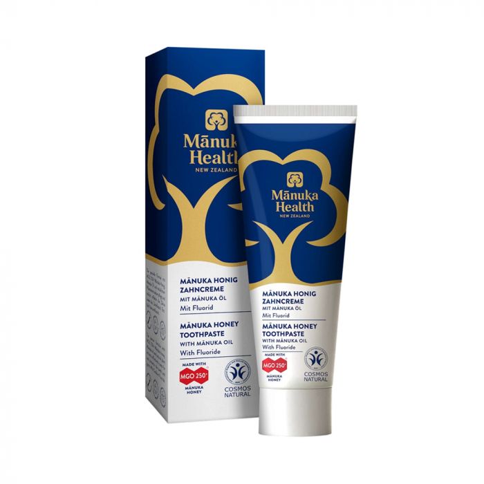 Pastă de dinți cu fluor, Miere de Manuka MGO 250+ și ulei de Manuka pentru adulți - 75 ml [1]