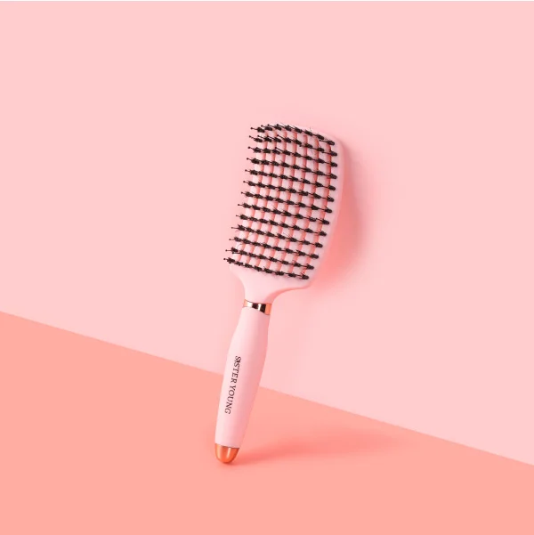 Perie de păr pentru descalcire cu peri de mistret OVIA BV SISTER YOUNG  Fucsia [3]