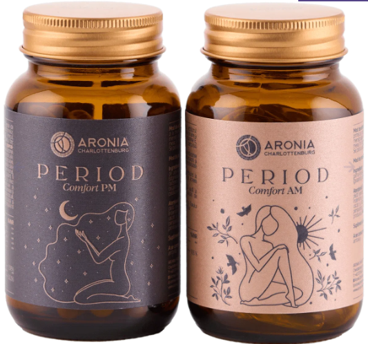 Period Comfort AM & PM — 2 suplimente naturale care reduc disconfortul menstrual și susțin echilibrul hormonal ziua și noaptea [2]