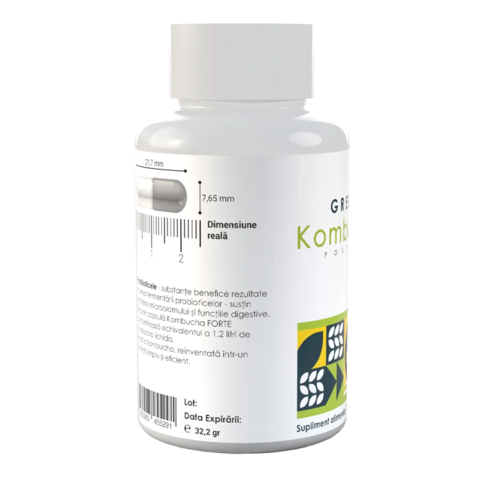 POSTBIOTIC ( KOMBUCHA - DETOXIFIERE COLON SI ÎMBUNĂTĂTIRE SISTEM DIGESTIV) *120 cps [2]