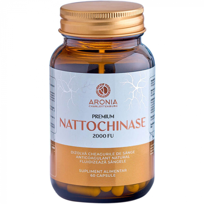 Premium Nattochinase 2000 FU — 60 capsule naturale pentru sănătatea inimii și circulația sângelui [1]