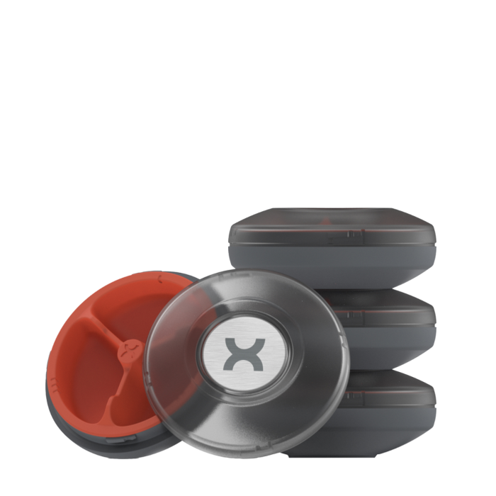 Promixx Core Pill Case Graphite, Cutie Pentru Depozitare Suplimente Magnetica [1]