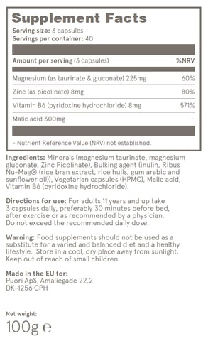 Puori M3 - Complex de Magneziu - Vegan - 120 capsule [2]