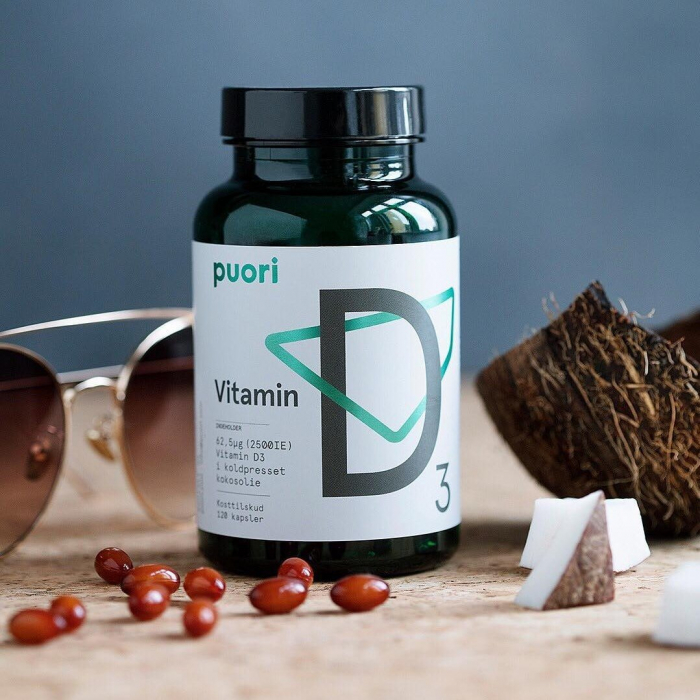 Puori Vitamina D3 - (2500UI) - 120 capsule [1]