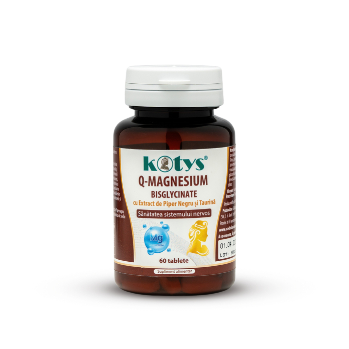 Q-Magneziu Bisglicinat cu extract de piper si negru și taurină, Kotys [1]