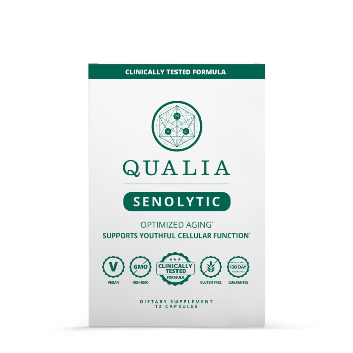 Qualia Life Sciences, Qualia Senolytic, Supliment Avansat Pentru Sanatate Celulara Si Longevitate, 12 Cps [2]