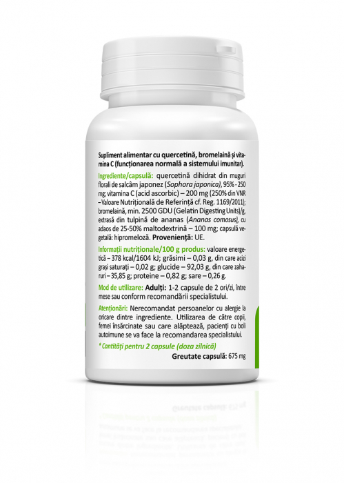 Quercetin Bromelain Vitamin C (alergii si imunitate in infectii respiratorii) [2]