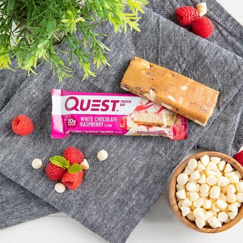 Quest Protein Bar, Baton Proteic, Cu Aroma De Ciocolata Alba Si Zmeura, 60g [4]