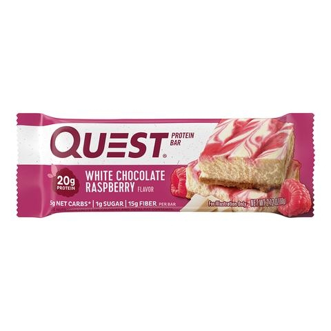 Quest Protein Bar, Baton Proteic, Cu Aroma De Ciocolata Alba Si Zmeura, 60g [2]