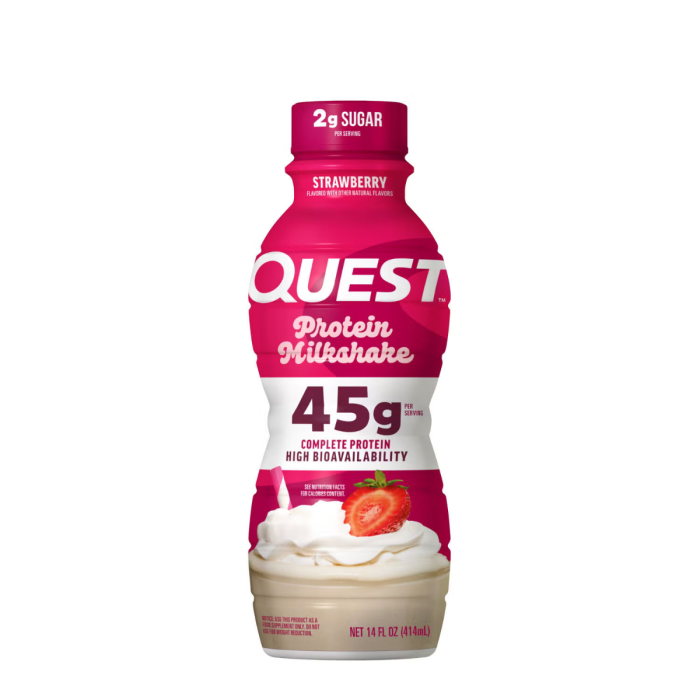 Quest Protein Milkshake Rtd, Milkshake Proteic Cu Aroma De Capsuni, 414 Ml [1]