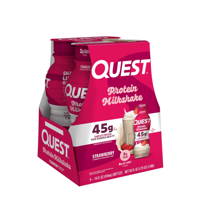 Quest Protein Milkshake Rtd, Milkshake Proteic Cu Aroma De Capsuni, 414 Ml [2]